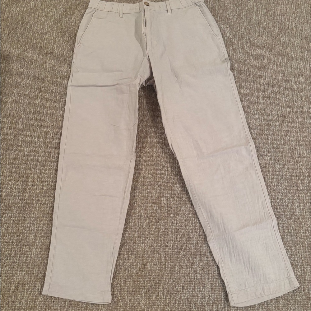 Men's Classic Cream Linen